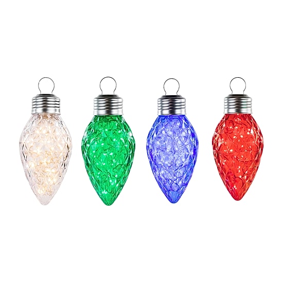 Northlight 9ft Led C9 Style Faceted Twinkle String Lights