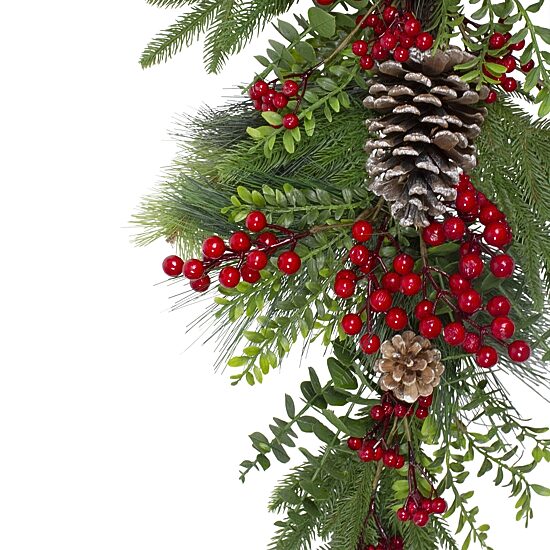 Northlight 28" Berry Pine And Eucalyptus Swag