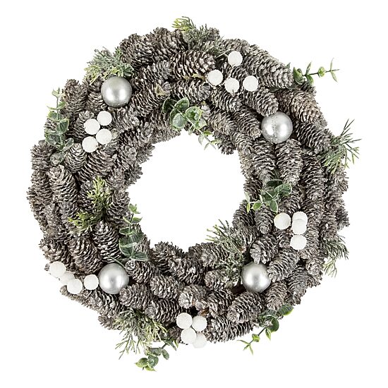 Northlight 13" Berry And Pinecone Foliage Wreath
