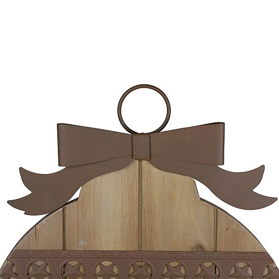 Northlight 17" Rustic Brown Peace Sign Wall Sign