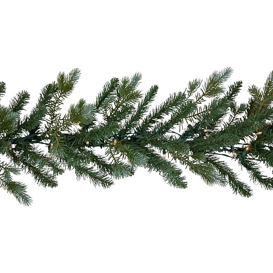 Northlight 9ft Real Touch™️ Pre Lit Blue Spruce Christmas Indoor Garland