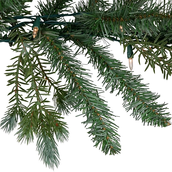 Northlight 9ft Real Touch™️ Pre Lit Blue Spruce Christmas Indoor Garland