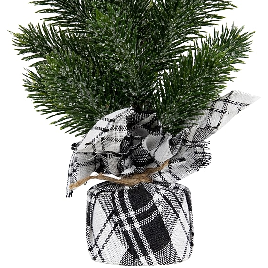 Northlight 10" Mini Iced Pine Artificial 1 Foot Pine Christmas Tree