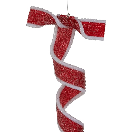 Northlight 9" 6ct Frosted Candy Twist Christmas Ornament