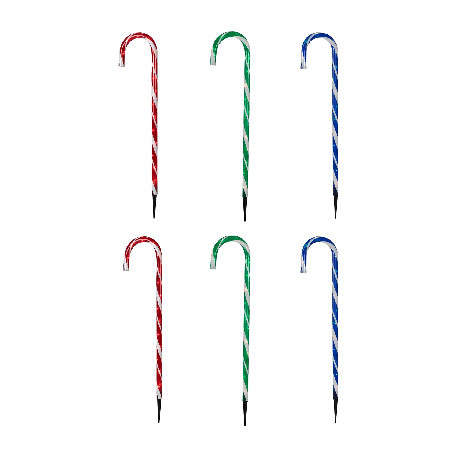 Northlight 28" Lighted Outdoor Candy Cane Christmas Yard Art