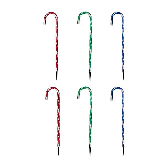 Northlight 28" Lighted Outdoor Candy Cane Christmas Yard Art