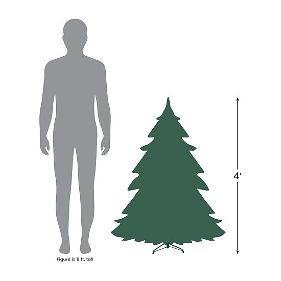 Northlight Norway Medium 4 Foot Spruce Christmas Tree
