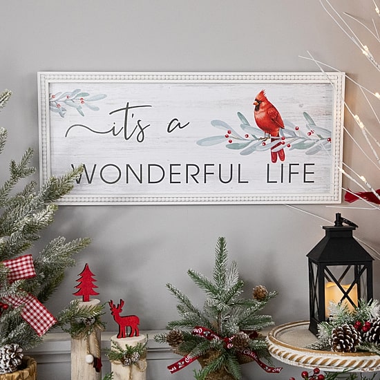 Northlight 24" Framed Itfts A Wonderful Life Wall Sign