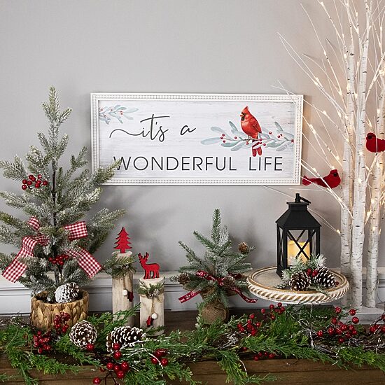Northlight 24" Framed Itfts A Wonderful Life Wall Sign