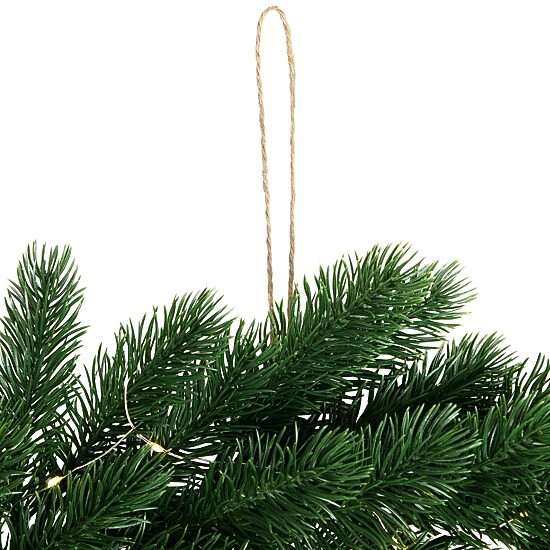 Northlight 24" Pre Lit Battery Operated Lush Pine Wreath