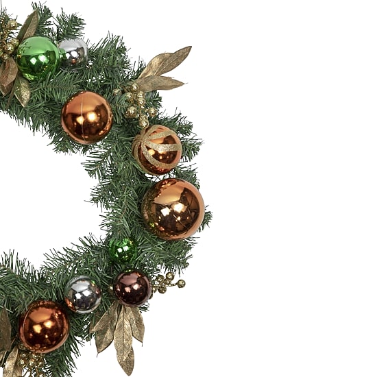 Northlight 24" Pine Foliage With Ornaments Wreath