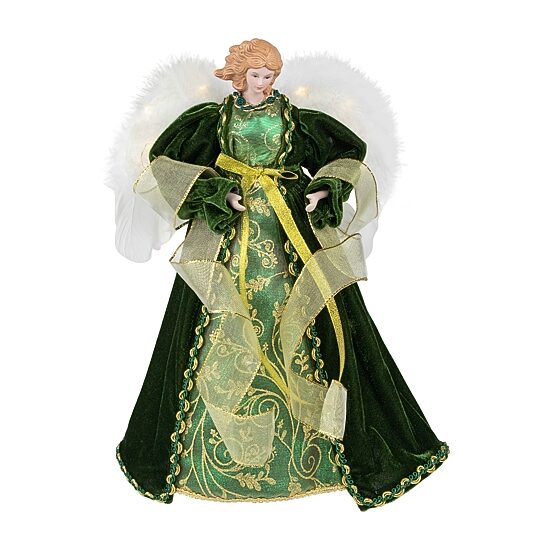 Northlight 14" Angel With Lighted Wings Christmas Tree Topper