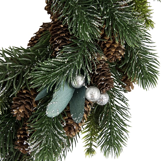 Northlight 14" Pine Pinecone With Berries Artificial Wreath