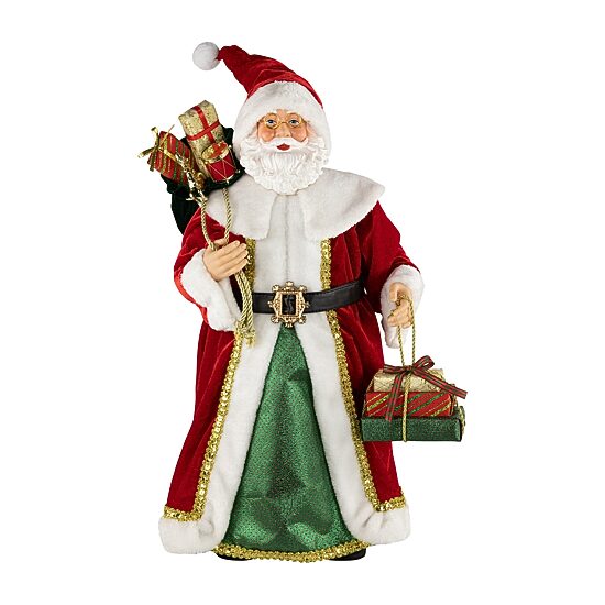 Northlight 24" Nordic Style Santa Claus With Gifts Christmas Figurine