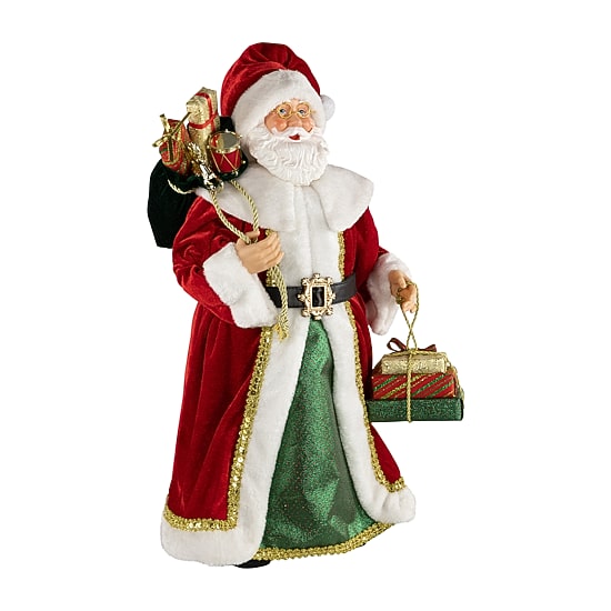 Northlight 24" Nordic Style Santa Claus With Gifts Christmas Figurine