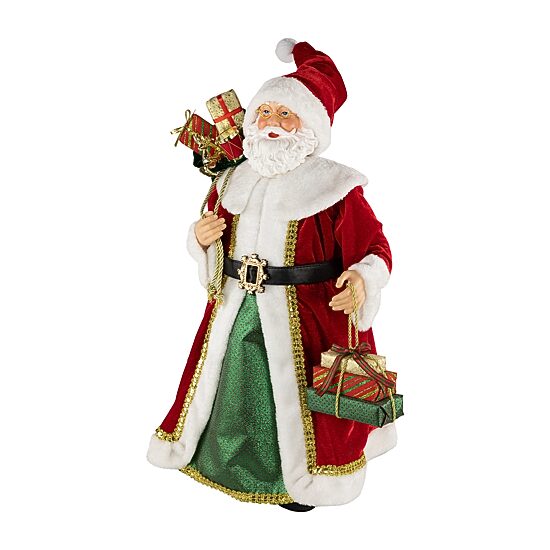 Northlight 24" Nordic Style Santa Claus With Gifts Christmas Figurine