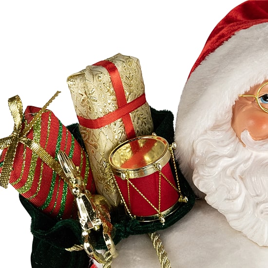 Northlight 24" Nordic Style Santa Claus With Gifts Christmas Figurine