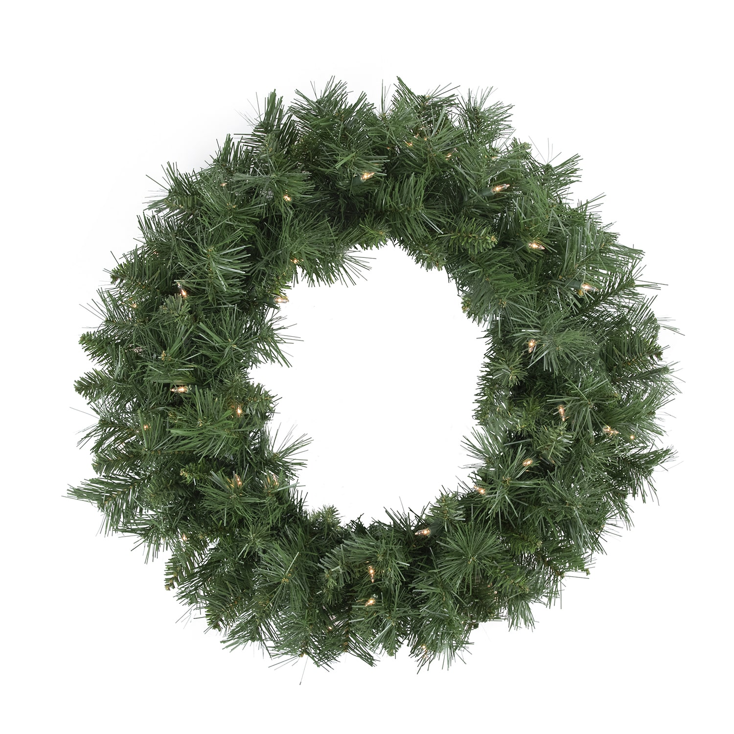 Northlight 24" Pre Lit Chatham Pine Artificial Wreath
