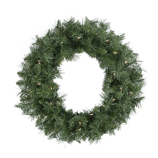 Northlight 24" Pre Lit Chatham Pine Artificial Wreath
