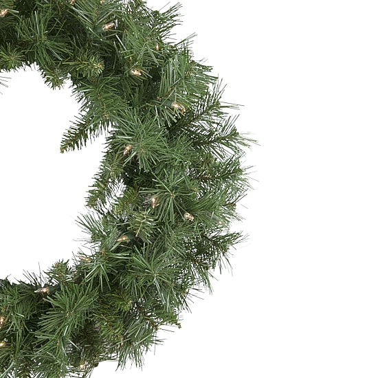 Northlight 24" Pre Lit Chatham Pine Artificial Wreath