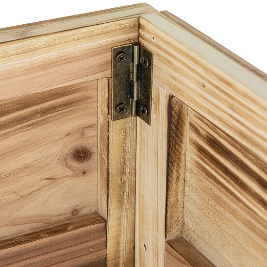 Northlight 18" Wood Crate "Lay Presents At My Feet" Christmas Tree Collar