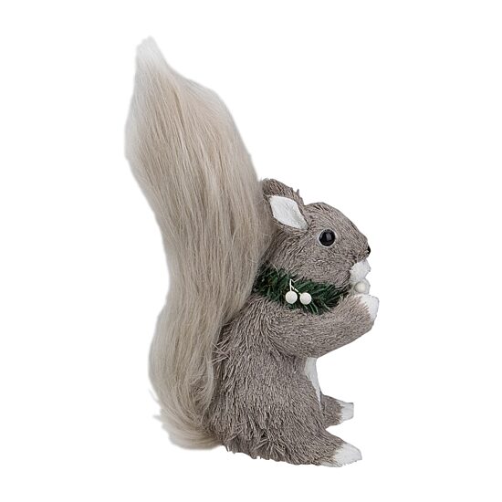 Northlight 12" Standing Squirrel With Neck Wreath Christmas Figurine