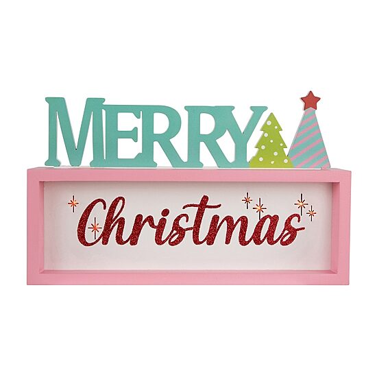 Northlight 10" Lighted "Merry Shadow Box" Flameless Candle