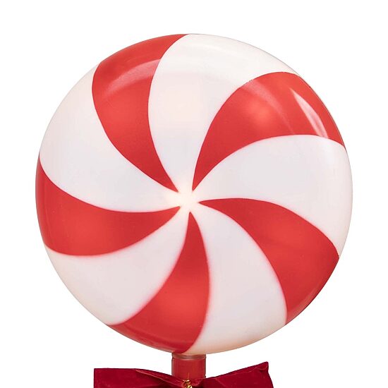 Northlight 16" Lighted Peppermint Candy Christmas Yard Art