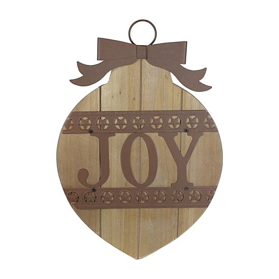 Northlight 17" Rustic "Joy" Wall Sign