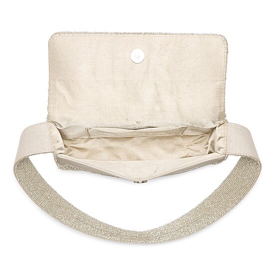 SOL and MER Beaded Bear Baguette Shoulder Bag