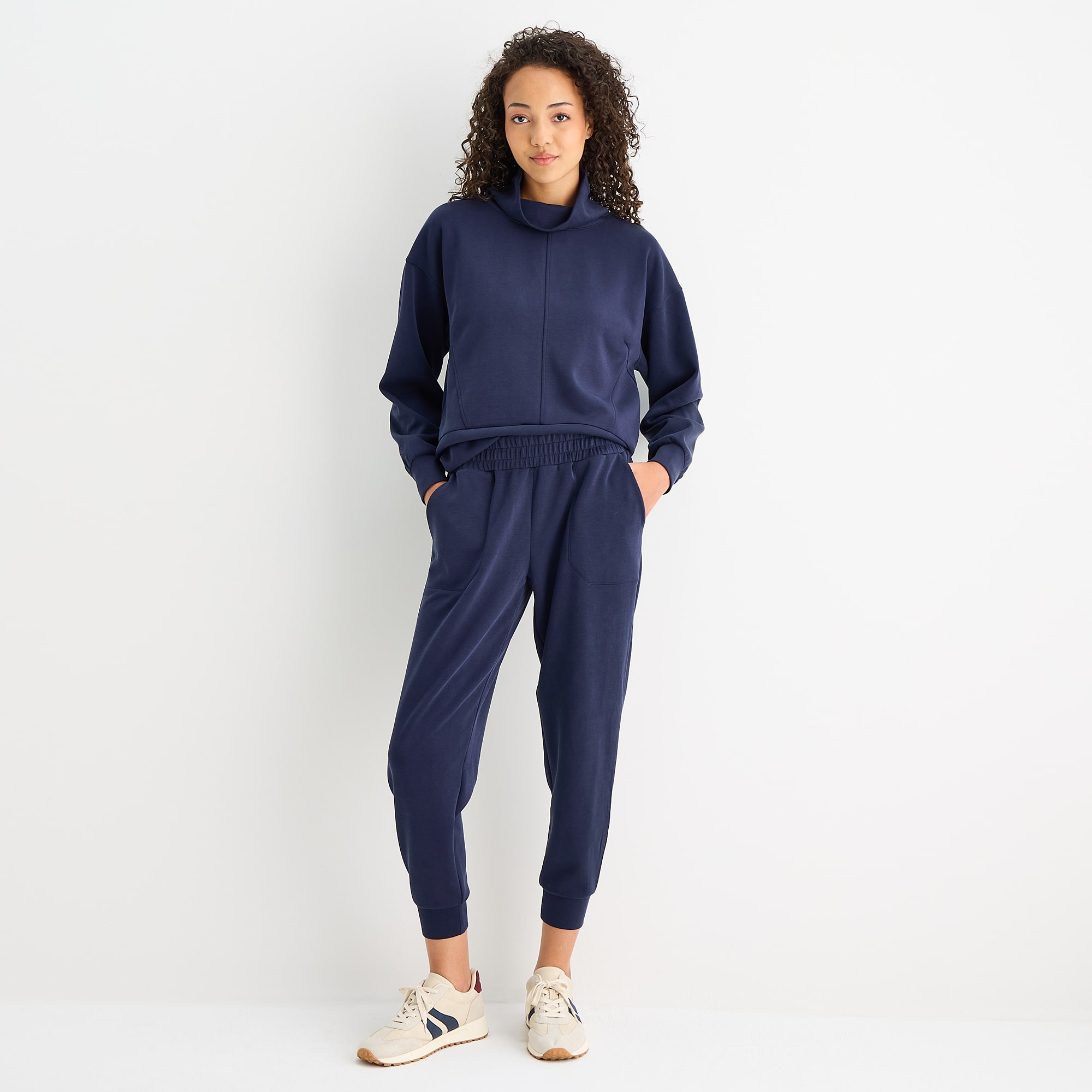 Stylus Womens Cuffed Mid Rise Jogger Pant