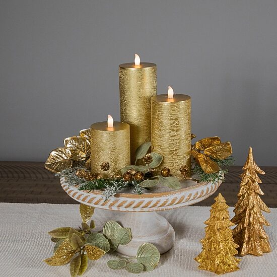 Northlight 9" Led Flickering Flameless Pillar Flameless Candle