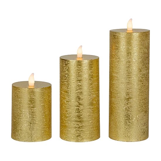 Northlight 9" Led Flickering Flameless Pillar Flameless Candle