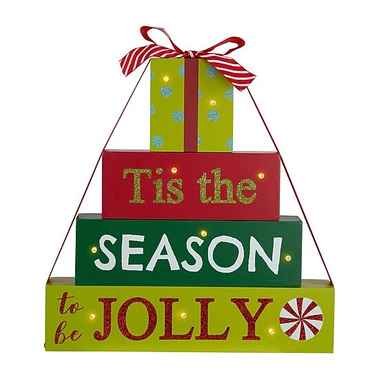 Northlight 12" Lighted "This Is The Season To Be Jolly" Marquee Lights
