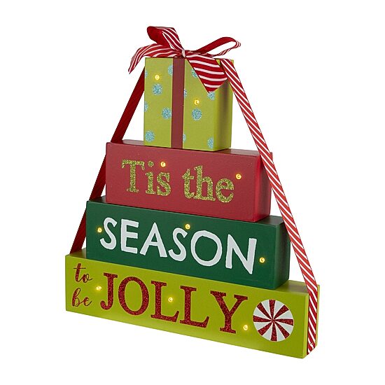 Northlight 12" Lighted "This Is The Season To Be Jolly" Marquee Lights