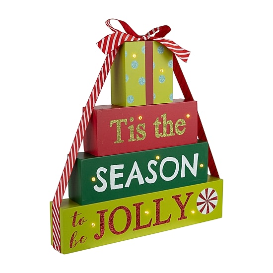 Northlight 12" Lighted "This Is The Season To Be Jolly" Marquee Lights