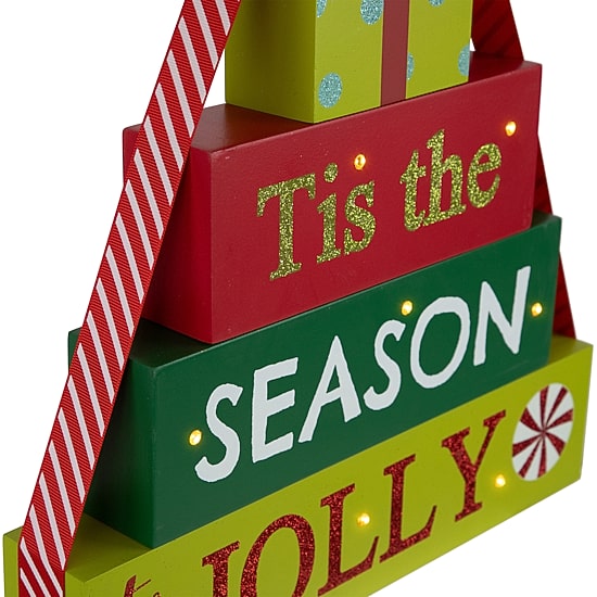 Northlight 12" Lighted "This Is The Season To Be Jolly" Marquee Lights