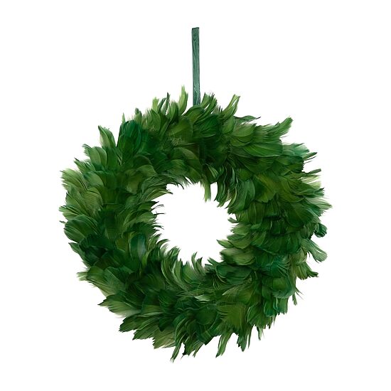 Northlight 15" Wispy Feather Wreath