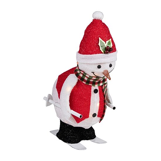 Northlight 24" Led Lighted Animated Skiing Snowman Christmas Yard Art
