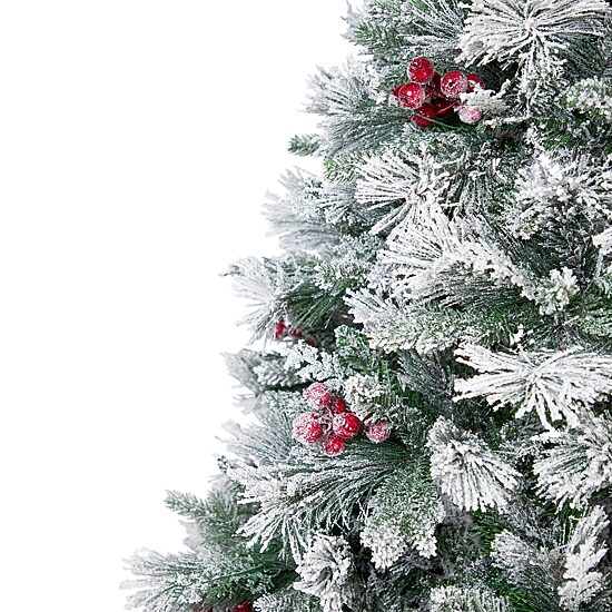 Northlight 7ft Heavily Flocked Whittaker Spruce Full 6 1/2 Foot Flocked Spruce Christmas Tree
