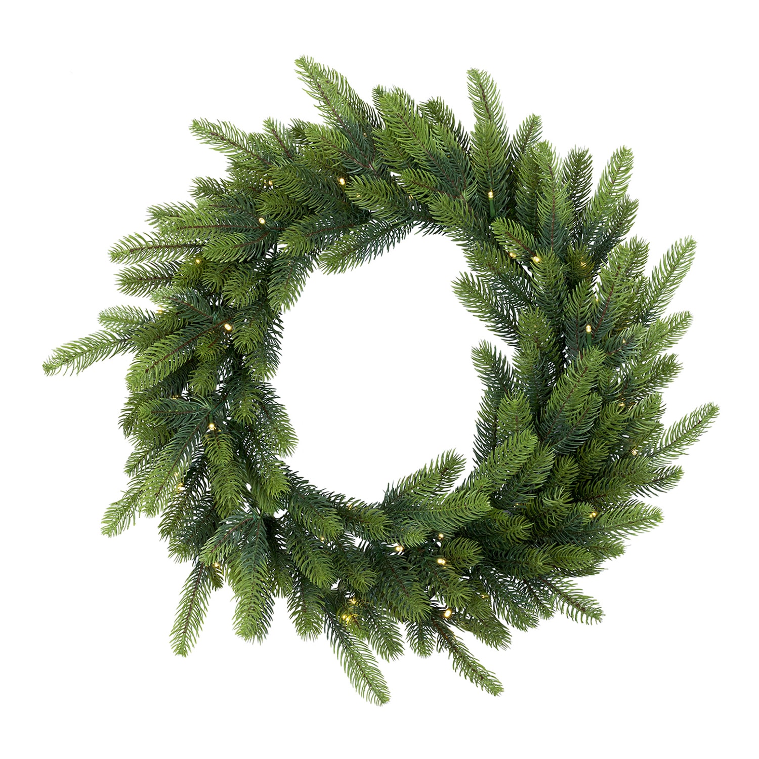 Northlight 24" Battery Operated Led Noble Fir Wreath