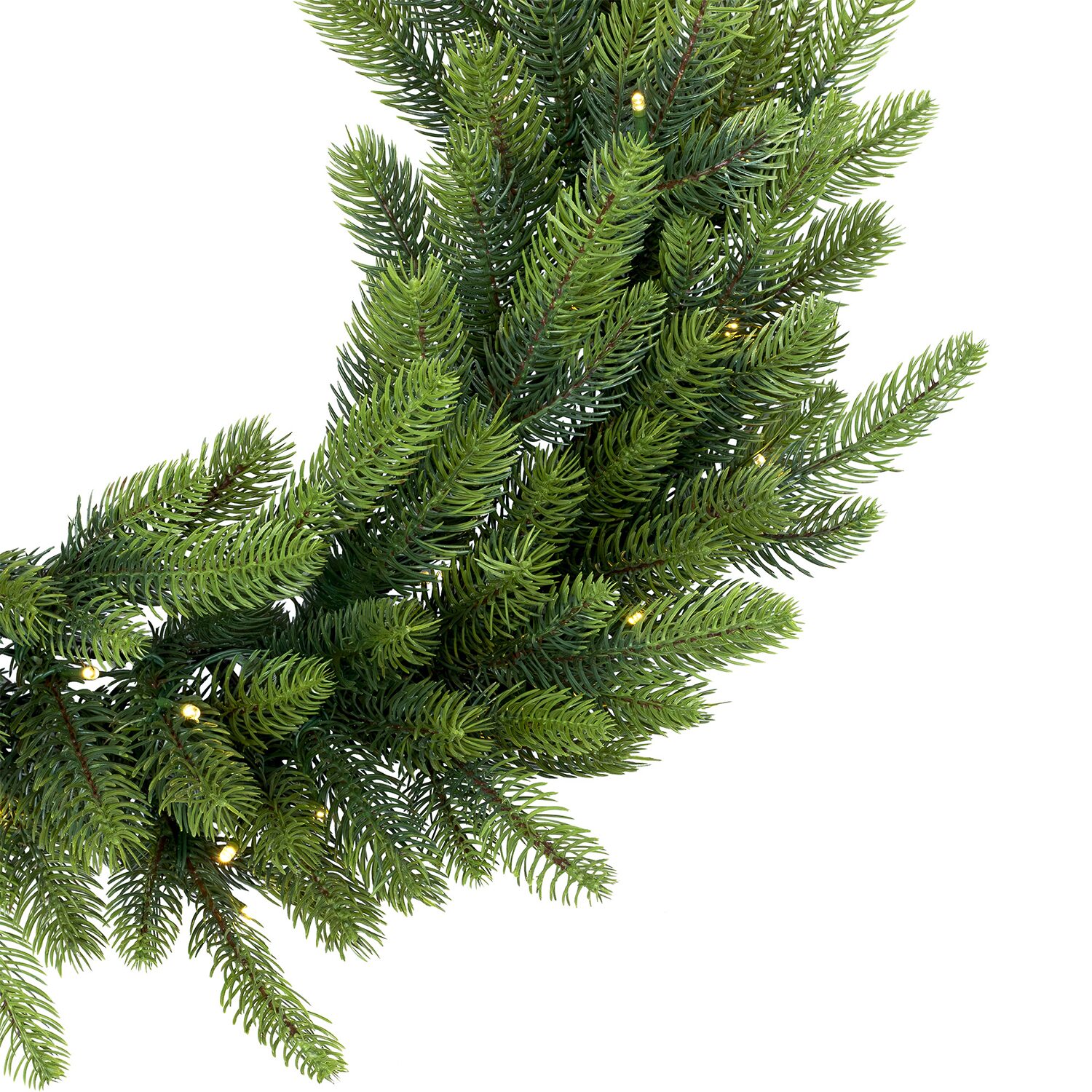 Northlight 24" Battery Operated Led Noble Fir Wreath
