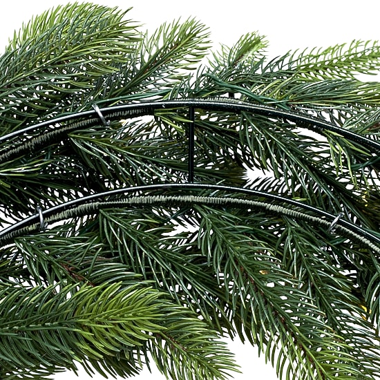 Northlight 24" Battery Operated Led Noble Fir Wreath