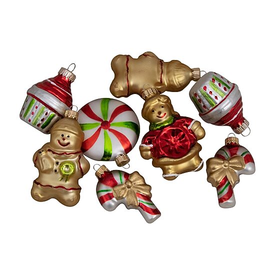 Northlight 3"  Gingerbread Men With Sweet Treats Christmas Ornament