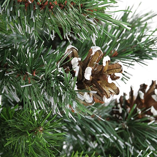 Northlight 4ft Full Snowy Delta Pine With Pine Cones 4 Foot Pine Christmas Tree