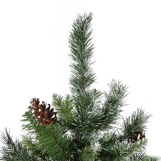 Northlight 4ft Full Snowy Delta Pine With Pine Cones 4 Foot Pine Christmas Tree