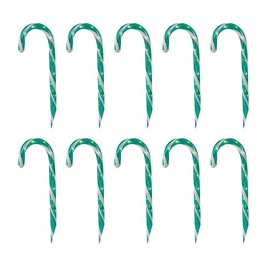Northlight 12" Lighted Outdoor Candy Cane Christmas Yard Art
