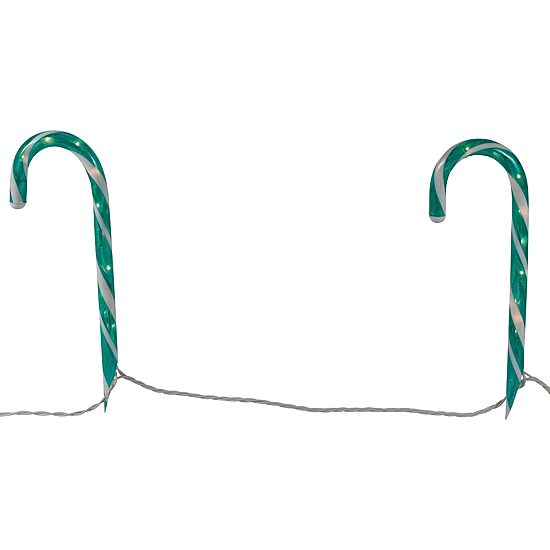 Northlight 12" Lighted Outdoor Candy Cane Christmas Yard Art