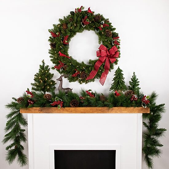 Northlight 36" Prelit Canadian Pine Artificial Wreath