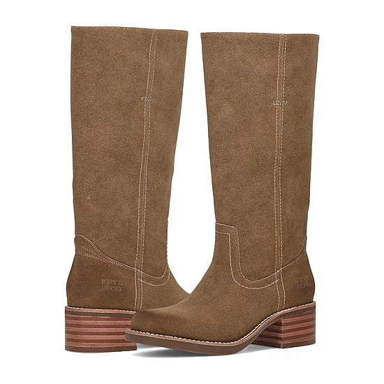 Frye and Co. Womens Miranda Stacked Heel Riding Boots